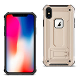 Reiko Apple iPhone XS Case with Kickstand in Gold | MaxStrata