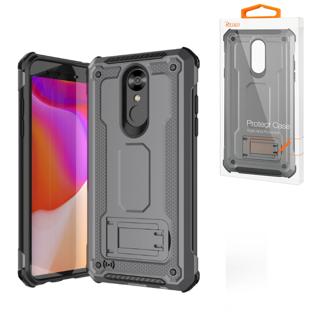 Reiko LG Stylo 4 Case with Kickstand in Gray – MaxStrata Reiko LG Stylo 4 Case with Kickstand in Gray – MaxStrata