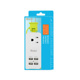 Reiko 4.1 AMP 4 USB Home Wall Charging Station in Green | MaxStrata