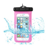 Reiko Waterproof Case for 4.7 Inches Devices with Floating Adjustable Wrist Strap in Hot Pink | MaxStrata