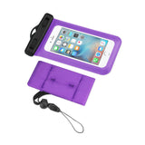 Reiko Waterproof Case for 4.7 Inches Devices with Floating Adjustable Wrist Strap in Purple | MaxStrata