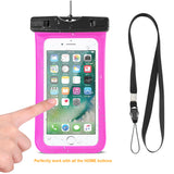 Reiko Waterproof Case for iPhone 6 Plus/ 6S Plus/ 7 Plus or 5.5 Inch Devices with Wrist Strap in Pink | MaxStrata