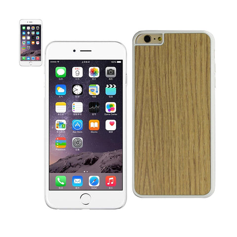 Reiko iPhone 6 Plus Wood Grain Slim Snap On Case in White | MaxStrata