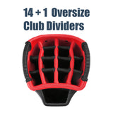 Axglo A211 Lightweight Golf Cart Bag | 15 Full-Length Dividers with Putter Well