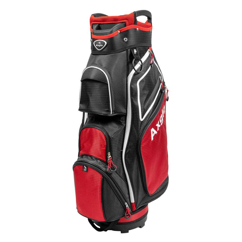 Axglo A211 Lightweight Golf Cart Bag | 15 Full-Length Dividers with Putter Well