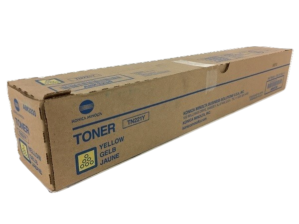 Konica Minolta TN221Y Yellow Toner (Standard Yield)