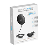 ChargeHub V6 - 6-Port USB Shareable Car Charger with Detachable Hub | MaxStrata®