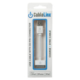 ChargeHub CableLinx MFi USB Charge & Sync Cable with 30-Pin Connector | MaxStrata®
