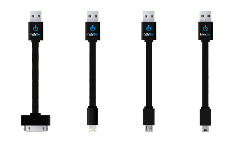 ChargeHub CableLinx Value Pack of 4 USB Charge & Sync Cables | MaxStrata®