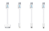 ChargeHub CableLinx Value Pack of 4 USB Charge & Sync Cables | MaxStrata®