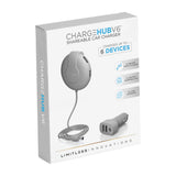 ChargeHub V6 - 6-Port USB Shareable Car Charger with Detachable Hub | MaxStrata®