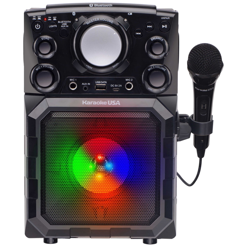 Karaoke USA Portable MP3 Karaoke Player - Bluetooth & Built-In Battery | MaxStrata®
