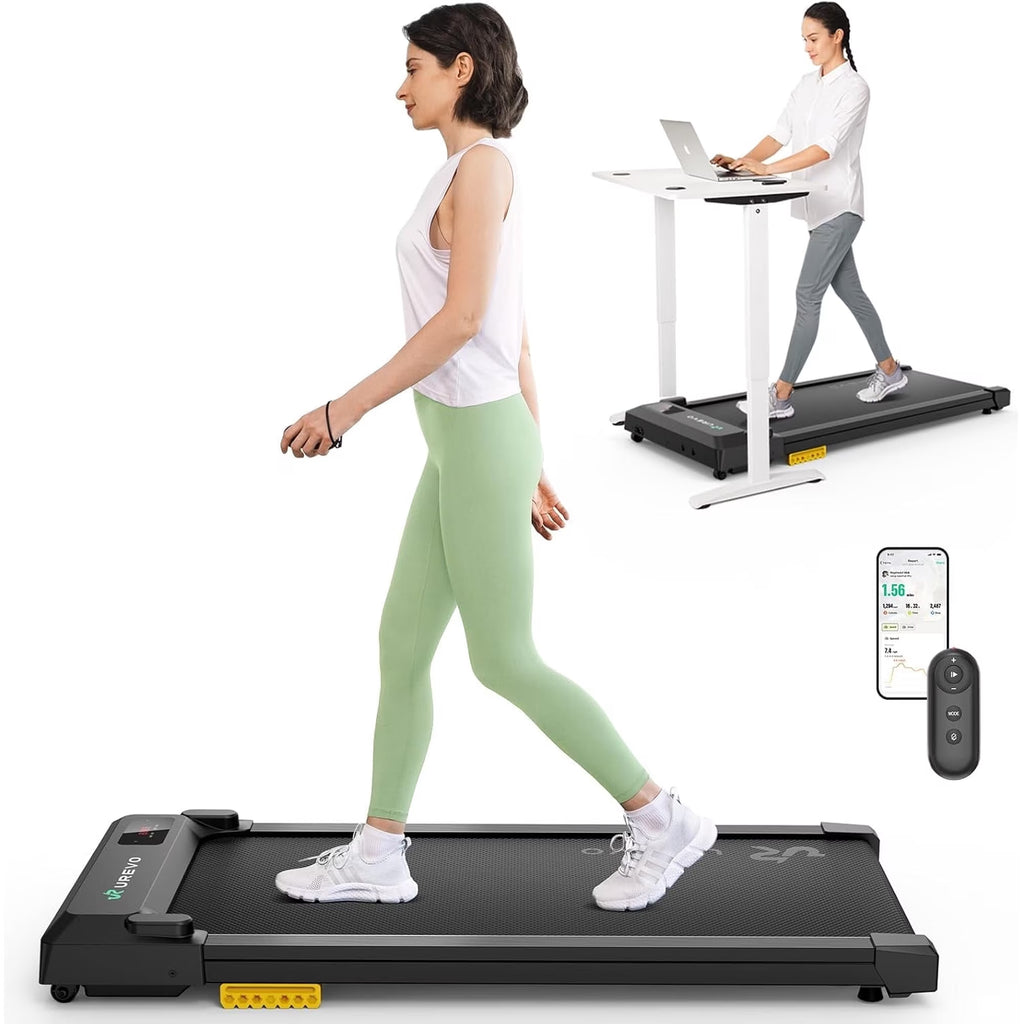 UREVO SpaceWalk E1L Under Desk Portable Walking Pad Treadmill