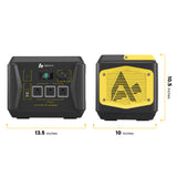 AlphaESS BlackBee 1000 Portable Power Station 1000W with Solar Generator Capabilities | 1036Wh Capacity for Outdoor, Home Backup, Emergency, & Camping | MaxStrata®