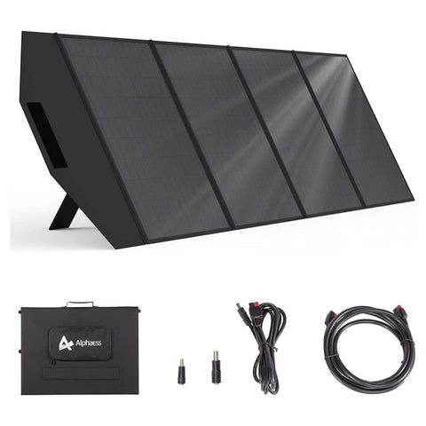 AlphaESS SP200 Foldable Solar Charger | 200 Watts Portable Solar Panel for Power Station/Generator for Outdoors | MaxStrata®