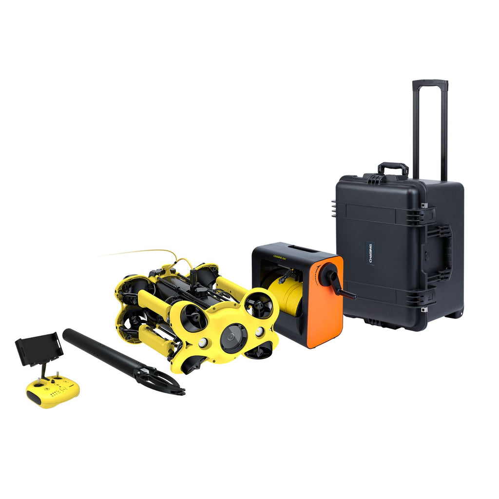 Chasing M2 Underwater Drone - Value Pack Bundle | Includes Case, Grabber Arm A, Reel + Remote Control | MaxStrata®