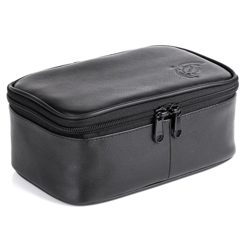 Dopp Leather Business Class Travel Express Mini-Top Zip Kit | Toiletry Bag - Black | MaxStrata®