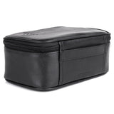 Dopp Leather Business Class Travel Express Mini-Top Zip Kit | Toiletry Bag - Black | MaxStrata®