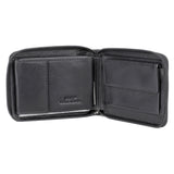 Dopp Regatta Zip-Around Billfold with Zip Bill Compartment - Black | MaxStrata®