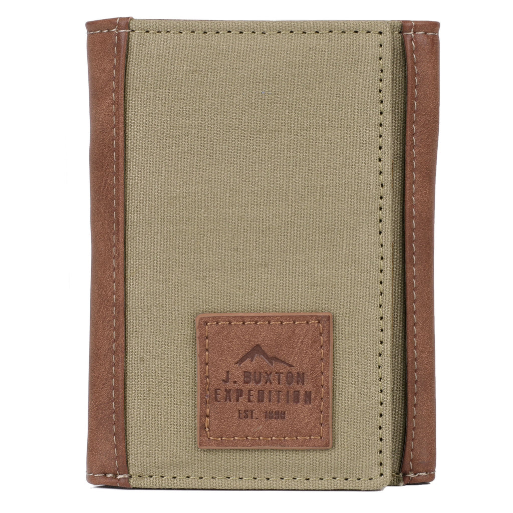 J. Buxton Expedition II Huntington Gear RFID Three-Fold Wallet | MaxStrata®