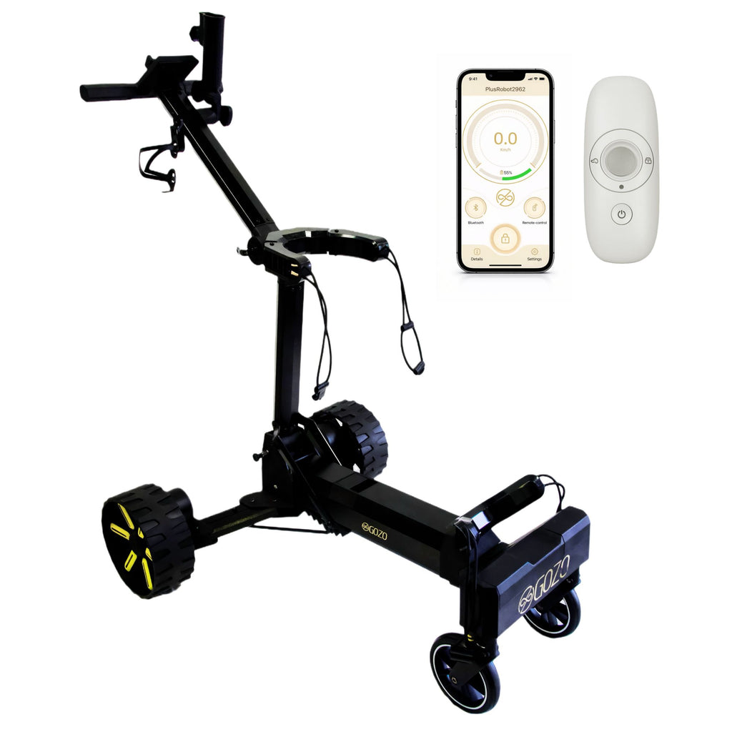 GOZO Electric Golf Caddy with Auto Follow, Remote Control + App