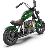 HYPER GOGO Challenger 12 Plus Kids Electric Motorcycle + App – UL2272 Compliant, Smart Ride-On Chopper Bike with RGB Lights, Navigation, Sounds & Smoke Effects