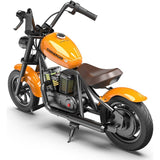 HYPER GOGO Challenger 12 Plus Kids Electric Motorcycle – UL2272 Compliant, Retro Chopper Style Ride-On Bike with Lights, Sounds, Smoke & All-Terrain Tires