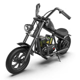HYPER GOGO Cruiser 12 Plus Kids Electric Motorcycle – Safe Ride-On Motorbike with Fog, Bluetooth Speakers & RGB Lights