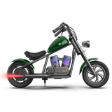 HYPER GOGO Cruiser 12 Plus Kids Electric Motorcycle – Safe Ride-On Motorbike with Fog, Bluetooth Speakers & RGB Lights