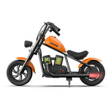 HYPER GOGO Cruiser 12 Plus Kids Electric Motorcycle – Safe Ride-On Motorbike with Fog, Bluetooth Speakers & RGB Lights