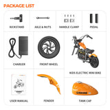 HYPER GOGO Cruiser 12 Plus Kids Electric Motorcycle – Safe Ride-On Motorbike with Fog, Bluetooth Speakers & RGB Lights