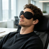 Hypnuse Core Adjustable Blackout Sleep Mask with Removable Eyecups