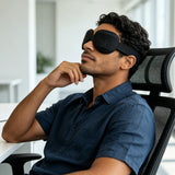 Hypnuse Core Adjustable Blackout Sleep Mask with Removable Eyecups
