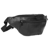 J. Buxton 3-Zipper Bike Bag Fanny Pack - Black | MaxStrata®