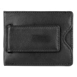 J. Buxton Emblem Front Pocket RFID Blocking Magnetic Leather Money Clip - Black | MaxStrata®