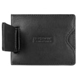 J. Buxton Emblem Front Pocket RFID Blocking Magnetic Leather Money Clip - Black | MaxStrata®