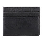 J. Buxton Emblem Front Pocket RFID Blocking Magnetic Leather Money Clip - Black | MaxStrata®