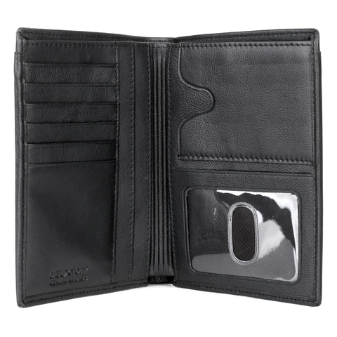J. Buxton RFID Blocking Leather Passport Wallet - Black | MaxStrata®