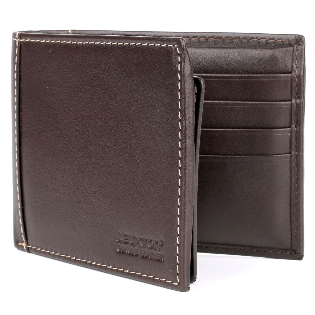 J. Buxton Sandokan Convertible Thinfold Wallet & Removable Card Case - Brown | MaxStrata®