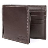 J. Buxton Sandokan Convertible Thinfold Wallet & Removable Card Case - Brown | MaxStrata®