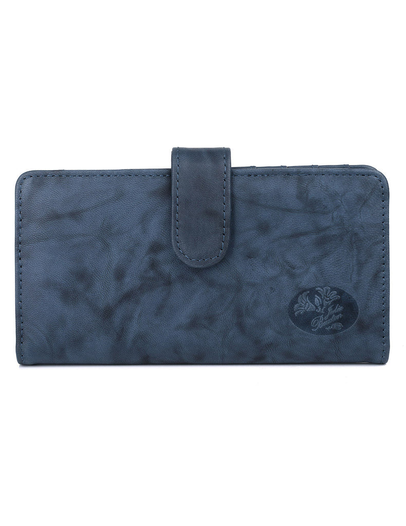 Julia Buxton Heiress Leather Pik-Me-Up Checkbook Keeper & Wallet