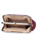 Julia Buxton Hudson Leather Pik-Me-Up Triple Frame Coin Purse | MaxStrata®