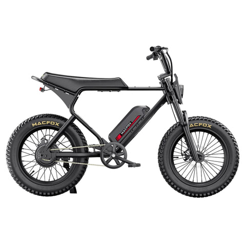 Macfox X1S Fat Tire Electric Commuter Bike | 500W Motor, 25mph, Dual Battery Compatible