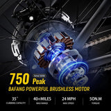 Macfox X1S Fat Tire Electric Commuter Bike | 500W Motor, 25mph, Dual Battery Compatible