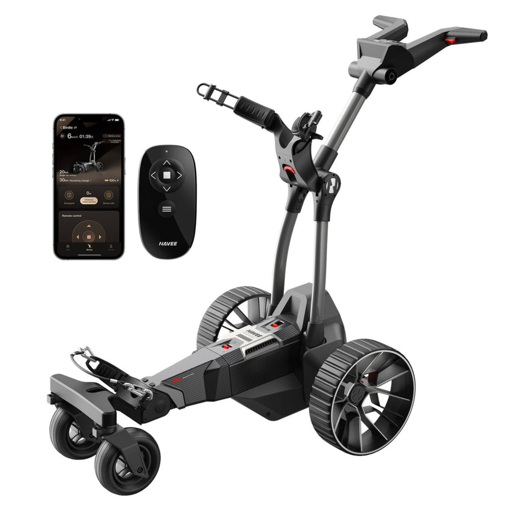 NAVEE Birdie 3X Electric Golf Push Cart | Auto Follow + Remote Control