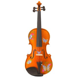 Rozanna’s Violins Butterfly Dream II Bejeweled Violin Outfit with Greco 4/4 | Includes Bow, Rosin, Case & Strings | MaxStrata®