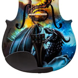 Rozanna's Violins Dragon Spirit Violin Outfit 4/4 | Mother of Pearl &  Ebony Fittings