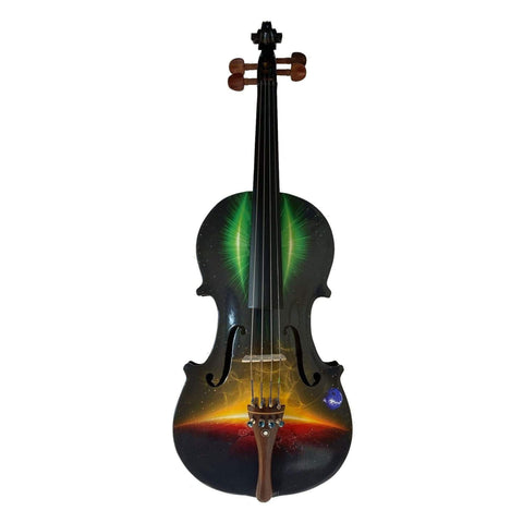 Rozanna’s Violins Galaxy Ride Deluxe Violin Outfit | Includes Bow, Rosin, Case & Strings | MaxStrata®