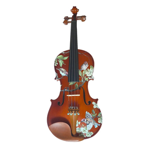 Rozanna’s Violins Bird Song Violin Outfit | Includes Bow, Rosin, Case & Strings | MaxStrata®