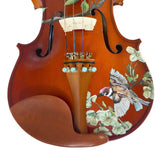 Rozanna’s Violins Bird Song Violin Outfit | Includes Bow, Rosin, Case & Strings | MaxStrata®